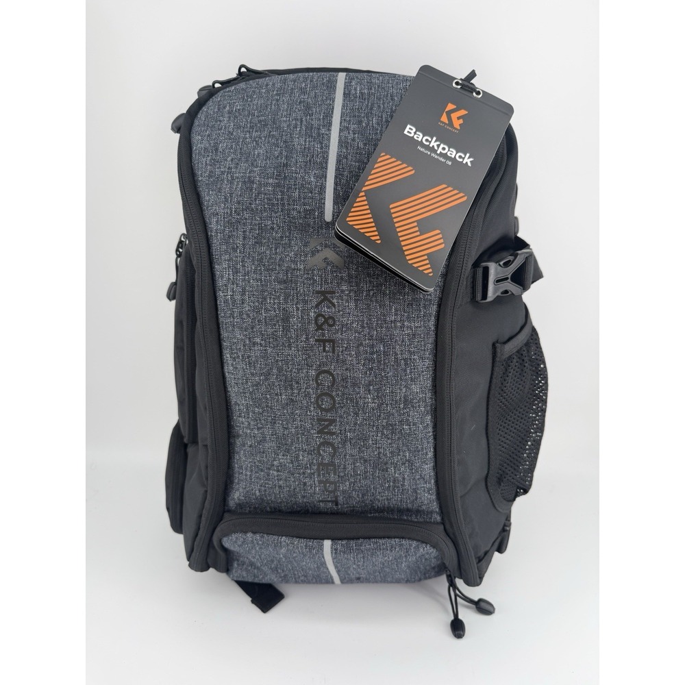 K&F Concept Nature Wander 08 Camera Backpack Gray Black DSLR Mirrorless New